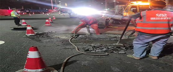 GH快干水泥應(yīng)用于佛山文華路至魁奇路段水井蓋提升搶修工程-廣東廣航交通